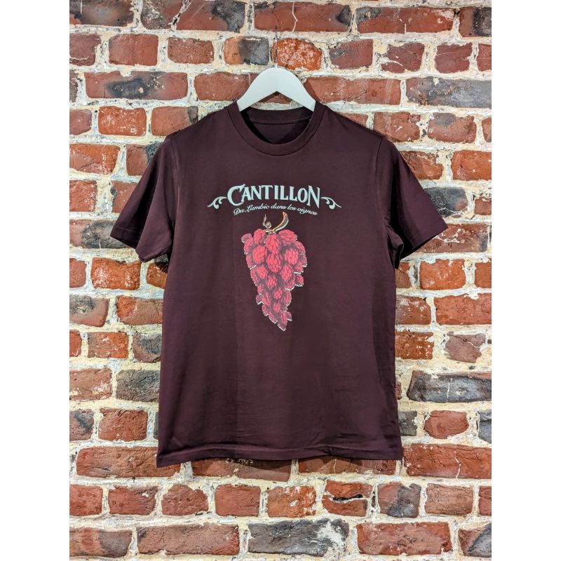 Hopbos  "Lambic dans les vignes" heren t-shirt - digitaal print EUROPESE MAAT