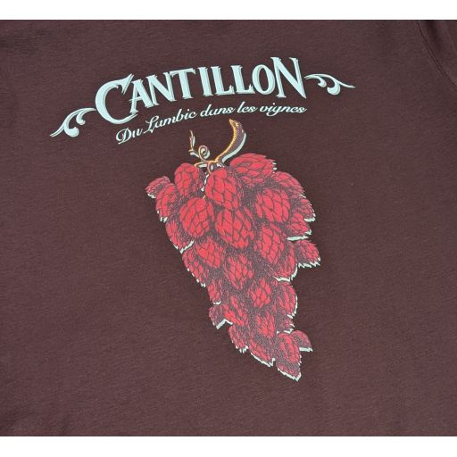 Hopbos  "Lambic dans les vignes" heren t-shirt - digitaal print EUROPESE MAAT