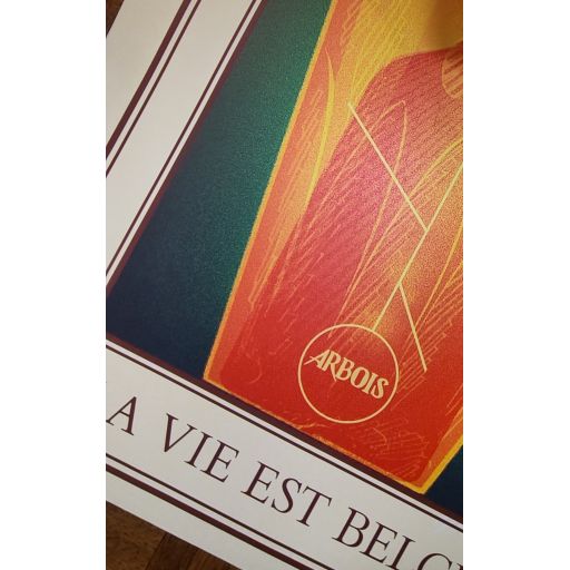 La Vie est Belge poster (format A2)